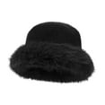 thumbnail image 5 of yuksok Winter Bucket Hat Cute Cossack Hat Russian Hat for Motorcycle Hiking Cycling black, 5 of 9