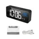 thumbnail image 1 of Inteprter Reloj con espejo LED, pantalla de temperatura USB, música de cabecera, reloj electrónico para niños y estudiantes Decoración del hogar negro Inteprter HA001222-02, 1 of 6