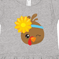 thumbnail image 4 of Inktastic Thanksgiving Turkey, Turkey With Sunflower Girls Toddler Dress, 4 of 5