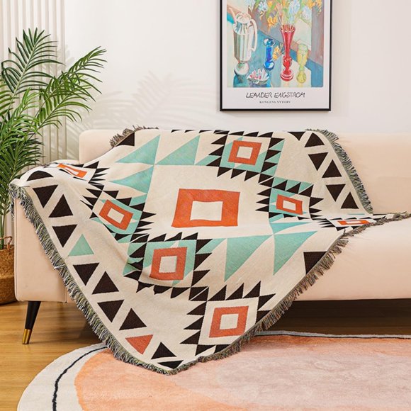 Southwestern Me ican Boho Throw Blanket Gift for Mother Women Friends Inches Western Bohemian Decor Couch Cover Blanket for Best Friends Bed Sofa Bedroom Outdoor Camping Blanket 50"x60"