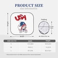 thumbnail image 6 of Uemuo Gnome 4th of July Printed 2 PCS Car Windshield Sun Shade, Auto Sun Heat and UV Rays Blocker, Foldable Automotive Front Window Sunshade Protector, 6 of 7