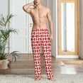 thumbnail image 2 of Gukieu Canada Print Men's Home Trousers, Elastic Drawstring Home Pajamas Clothing Suitable for Adult Men-Medium, 2 of 6