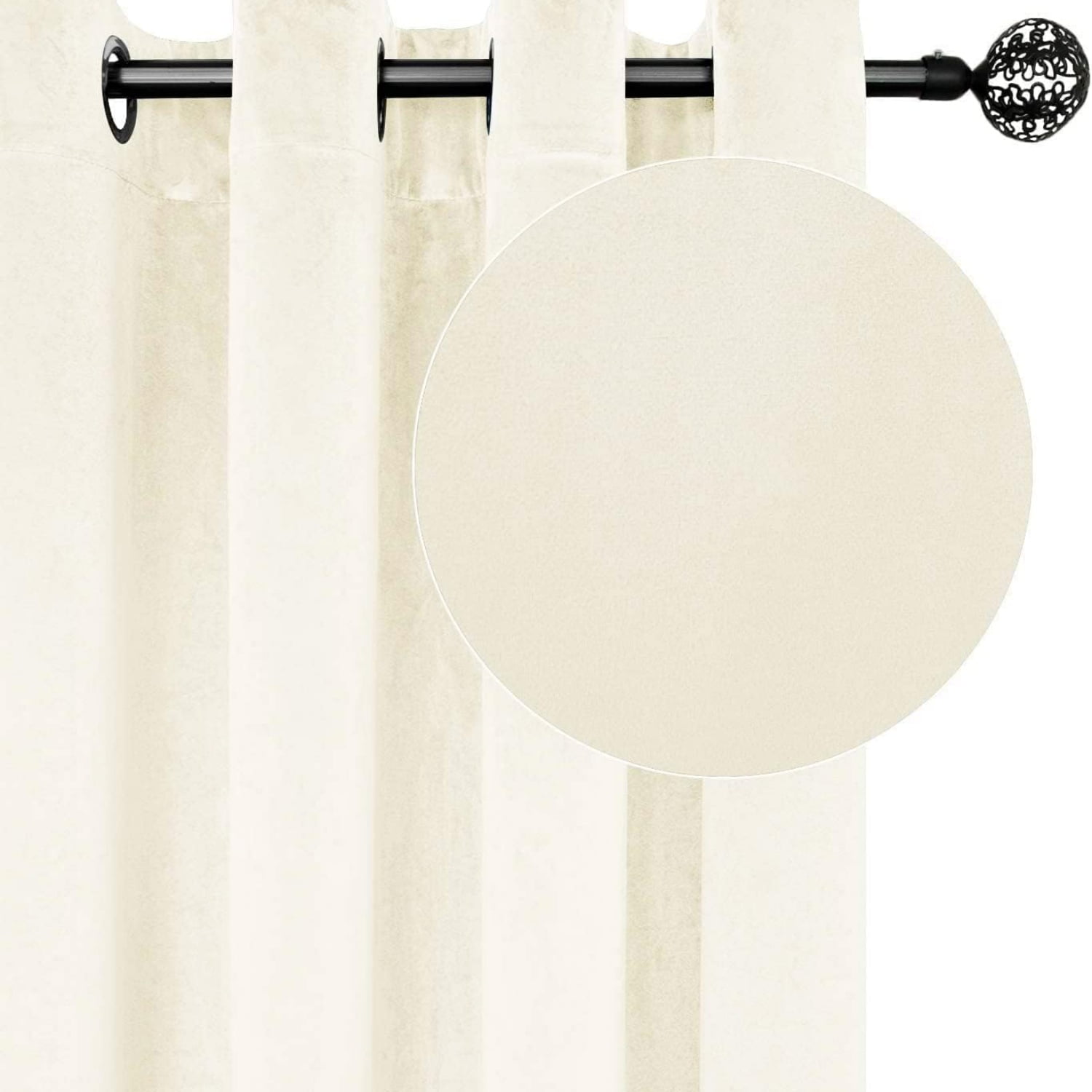 Outdoor Curtains for Patio, Light Filtering Gazebo Curtain for Pergola/Porch, UV & Privacy Protection Outside Drape, 52" Wide, 2 Panels