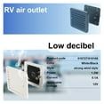 thumbnail image 4 of 12V 8W White Fridge Vent with Fan for RV Trailer Caravan Side Air Silence Exhaust Automobile, 4 of 7