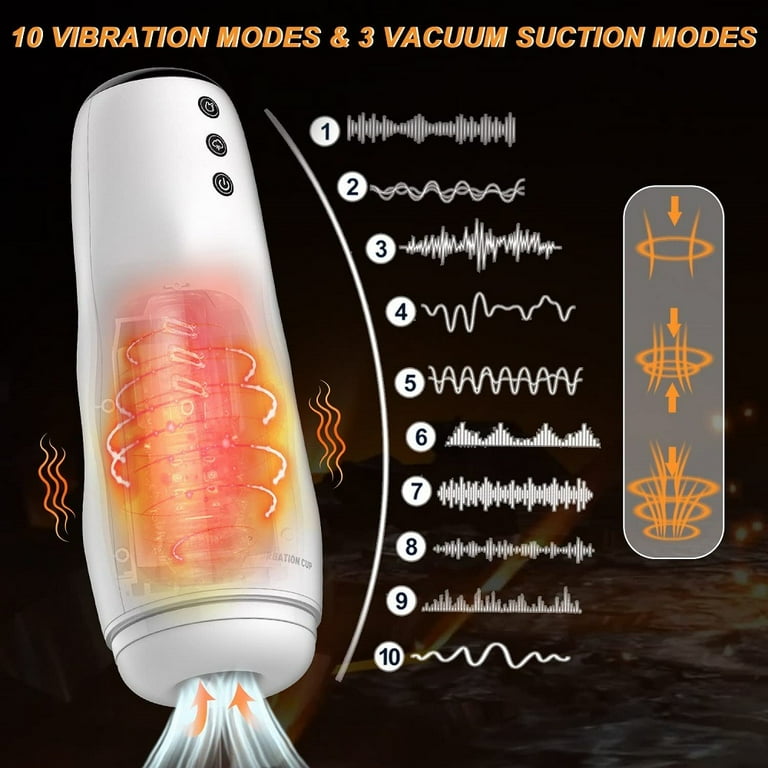  AMOVIBE Automatic Male Masturbators Cup with 10 Thrusting &  Vibration Modes, Sex Toys with Heating Function, Toys for Mens Sex Pleasure  with Phone Holder : Health & Household