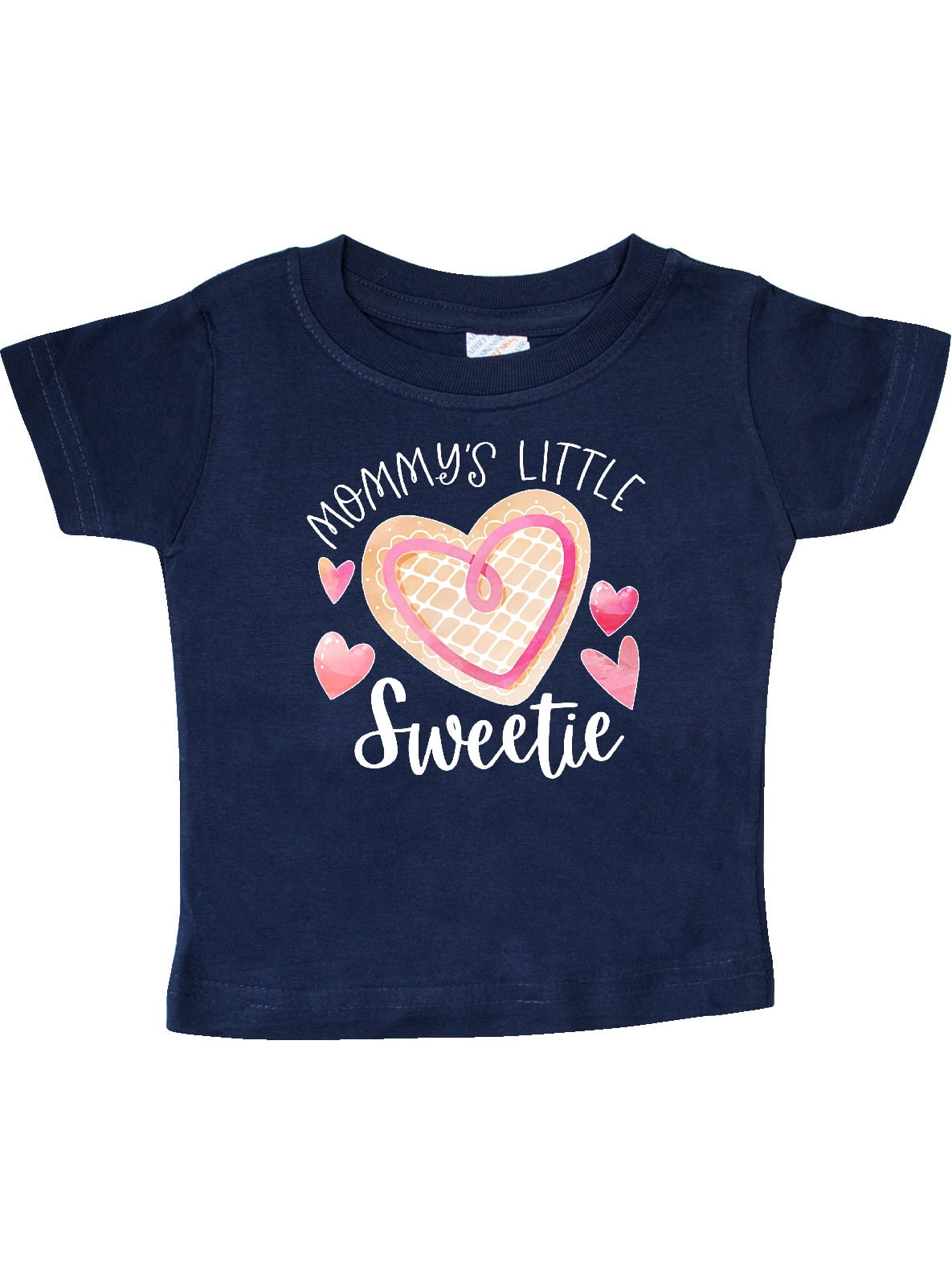 Mommy's Little Sweetie with Pink Heart Cookie Baby T-Shirt - Walmart ...