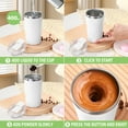thumbnail image 5 of Livhil Self Stirring Mug with Lid Electric High Speed Mixing Rechargeable Automatic Magnetic Stirring Coffee Mug(White- 13.5 oz.), 5 of 8