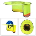 thumbnail image 4 of Parasol de verano Sombrero duro de para el cuello Cascos Amarillo fluorescente Cola Parasol de sombrero duro, 4 of 8
