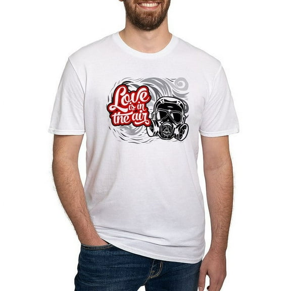 CafePress - Love Is In The Air Fitted T Shirt - Fitted T-Shirt, Vintage Fit Soft Cotton Tee