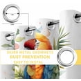 thumbnail image 6 of Blossoming Botanical Prints Blackout Curtains for Bedroom/Living Room, Thermal Insulated Kitchen Curtains, Parrot Spring Floral Grommet Darkening Window Treatment Drapes 52"x72"x2, 6 of 8