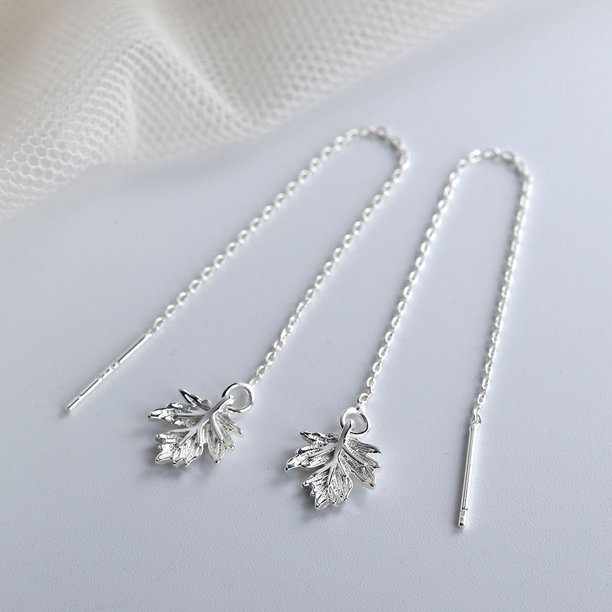 Pendientes largos con forma de luna y estrella y cadena para la oreja con cara delgada, elegantes pendientes de estilo coreano para mujer con borlas y forma de luna y estrella hueca
