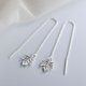 thumbnail image 1 of Pendientes largos con forma de luna y estrella y cadena para la oreja con cara delgada, elegantes pendientes de estilo coreano para mujer con borlas y forma de luna y estrella hueca, 1 of 6