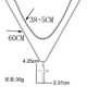 thumbnail image 3 of Collar Cruzado YONGSHENG Colgante de Acero Inoxidable 18 pulgadas, 3 of 3