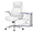 White, variant on Nouhaus Posture Ergonomic PU Leather Office Chair. Click5 Lumbar Support with Flip-Up Arms. Modern Executive Chair and Computer Desk Chair
