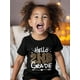 thumbnail image 2 of 1Pc Black Girls Funny 2nd Grade Print Design - Daily Casual and Back To School T-Shirt, Soft Cotton, Slightly Stretchable, Suitable For Spring, Summer & Machine Washable, Best Gift For Girls, 2 of 7