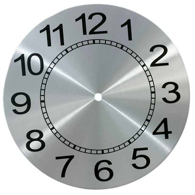 1PC 9.5 Inch 243mm Aluminium Metal Wall Clock Dial Face Replacement Arabic Numeral For Large Wall Clocks Home Decoration
