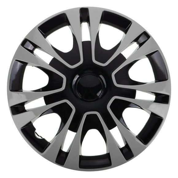 Universal 13 Inch Black Hub Caps for Car Wheels Auto Accessories Wheel Cover Hub Cap Vehicle Rim Caps Wheel Accessories Parts Silver