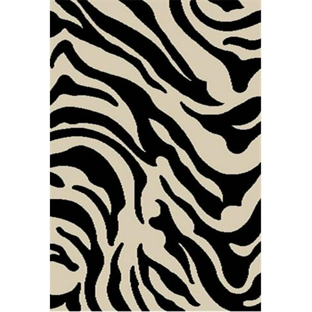 Well Woven Madison Shag Safari Zebra Animal Print Runner Rug, 20