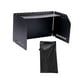 thumbnail image 5 of Parabrisas de horno de campamento, protector de viento para parabrisas de camping, alto y compacto con bolsa de transporte, parabrisas plegable para Negro, 5 of 7