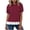 02 Wine, variant on Fewfanhot Summer Tops for Women Summer Striped Crewneck T-Shirts Color Block Short Sleeve Tops Casual Basic Tee