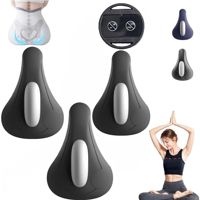 PelviPulse Pro, Men's Core Trainer, Smart Pelvic Floor Muscle Exerciser, 4 Train Modes Guided Vibration, Quiet Discreet Design, Type-C Rechargeable Seat Trainer for Improves Stamina & Confidence