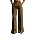 thumbnail image 2 of Women's Striped Cargo Trousers Baeitkot Women's Striped Cargo Trousers with Pockets Khaki XL, 2 of 7