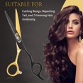 thumbnail image 4 of Tijeras de corte de pelo de 6 pulgadas, tijeras profesionales de peluquero, tijeras de corte estilista, tijeras de borde de afeitar para salón, 4 of 5