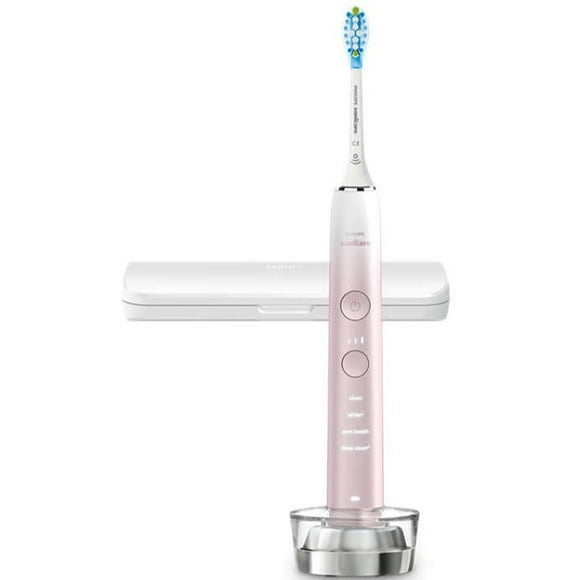 Philips Sonicare Diamondclean 9000 Édition Spéciale Brosse à Dents Rechargeable, Blanc/rose Hx9911/90