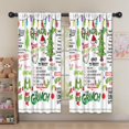thumbnail image 5 of 2 Panels Print Pattern Nursery Curtains Boys Girls Kids Window Drapes for Living Bedroom Playroom Room Decor Rod Pocket 52x63Inch, 5 of 5