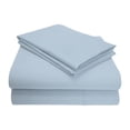 thumbnail image 1 of Impressions CR1200FLSH SLLB 1200 Set Complet de Draps et 44 ; Coton Massif Riche - Bleu Clair, 1 of 1