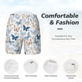 thumbnail image 5 of Balery Butterfly Mens Swim Trunks Swim Shorts for Men Quick Dry Inseam Beach Shorts with Compression Liner Pocket-Small, 5 of 9