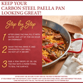 thumbnail image 5 of Garcima 17-inch Carbon Steel Paella Pan, 42cm, 5 of 7