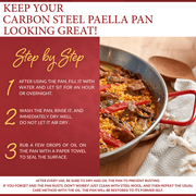 La Paella 18 Pata Negra Restaurant Grade Paella Pan, Large, Silver