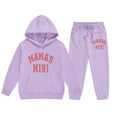 thumbnail image 3 of SNKSDGM Girls 1St Birthday Girl Outfit Winter Girls Spring Outfits Size 6T Children's Fashion Casual Printed Long Sleeved Hooded Top Hoodie Pants Suit Girls Summer Outfits Size 7/8 3-4 Years, 3 of 3