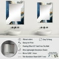 thumbnail image 4 of Designart "Liquid Art of Gold and Blue Geode II" Abstract Liquid Ink Oversized Wall Mirror - Modern Abstract Bathroom Decorative Wall Mirror - Multiple Color Options, 4 of 6