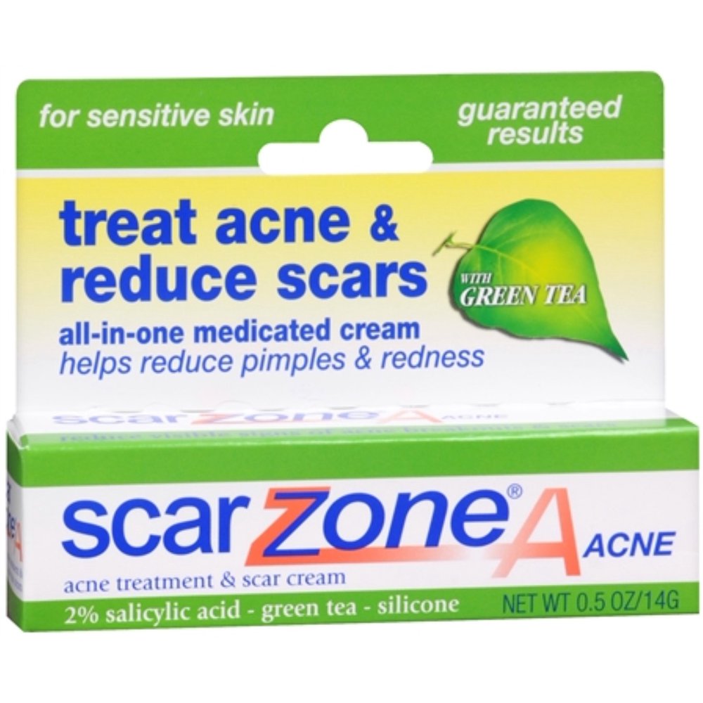 Scar Zone Acne Cream with Green Tea 0.50 oz (Pack of 3)