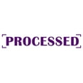 thumbnail image 1 of Printtoo Processed Self Inking Rubber Stamp Pre-Inked Office Stamp- Home Office Business Stationery, Purple- 42 x 9 mm, 1 of 7