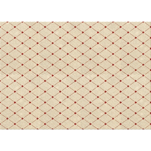 Ahgly Company Indoor Rectangle Patterned Moccasin Beige Area Rugs, 2' x 5'