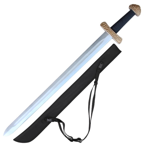 Armory Replicas Norse Legacy Viking Foam Sword with Nylon Back Sheath – Cosplay Prop with 10mm Core & Straps