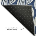 thumbnail image 5 of Addison Rugs Mayfield Premium Machine Washable Transitional Swirls Navy Rectangle Rug, 9' x 12', 5 of 6