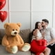 thumbnail image 3 of Oso de peluche gigante Teddy Bear HollyHome, 90 cm, color canela, 3 of 9