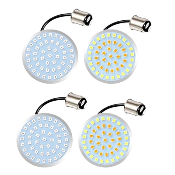 Motorcycle Led Turn Signals Blinkers with Clear/Smoke Lens for Harley Davidson Softail Dyna Sportster