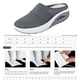 thumbnail image 4 of Zapatillas de cuña Sonducket para mujer, zapatos informales de malla con cojín, sandalias con plataforma, zapatillas ligeras antideslizantes, Calzado Gris 38 yardas, 4 of 6