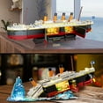 thumbnail image 2 of Juego de bloques de construcción INSOON Titanic Ship con LED, 1883 piezas, más de 10, 2 of 9