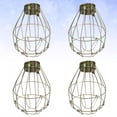 thumbnail image 2 of Lamp Bulb Cage Guard Light Shade Metal Pendant Cover Industrial Vintage Ceiling Clamp Hanging Fixtures Shades Wire Fan, 2 of 6