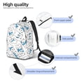 thumbnail image 5 of Naloa Canvas Backpack for Men Women Scarf Bear Print Rucksack Casual Travel Daypack Large and Small Durable College Tote Satchel Bookbag for Teens, 5 of 8