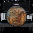 thumbnail image 1 of Rusted Metal Grunge Polyester Universal Spare Wheel Tire Cover Custom Tire-Covers for Trailer RV SUV Truck Camper, 1 of 5