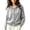 Gray 1, variant on Vynhevius Women's Hooded Cardigan Sweater Solid Knit Button Down Loose Fit Soft Casual Daily Wear Tops