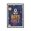 thumbnail image 2 of Designs ByLITA Boys Only, Kids 11 x 14 UNFRAMED Print Décor Wall Art, 2 of 2