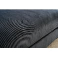thumbnail image 6 of 102.4'' Oversized L Shaped Sectional Sofa with Chaise, 4 Seater Luxury Corduroy Fabric Cloud Couch, Soft Furry Deep Seat  Sofa with Pillows & Wide Arm, Left Facing, Black, 6 of 8
